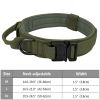 Tactical Pet Collar; Dog Collar With Handle; Military Heavy Duty Dog Collars For Medium Large Dogs - Army Green - XL