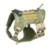 Tactical Dog Harness For Small Medium Large Dog; Dog Harness Vest With Soft Padded And D-Ring Collar - Grey - M