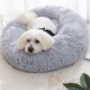 Pet Bed For Dog & Cat; Plush Cat Bed Warm Dog Bed For Indoor Dogs; Plush Dog Bed; Winter Cat Mat - Pink - 40cm/15.7in