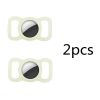 2pcs Pet Silicone Protective Case Dog Cat Collar Loop For Apple Airtags Cover For Air Tags Locator Tracker Anti-lost Device New - white 2pcs