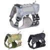 Tactical Dog Harness For Small Medium Large Dog; Dog Harness Vest With Soft Padded And D-Ring Collar - Army Green - S