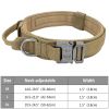 Tactical Pet Collar; Dog Collar With Handle; Military Heavy Duty Dog Collars For Medium Large Dogs - Army Green - XL