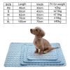 Dog Mat Cooling Summer Pad Mat For Dogs Cat Blanket Sofa Breathable Pet Dog Bed Summer Washable For Small Medium Large Dogs Car - mesh cloth blue - XL