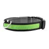 LED Dog Collar USB Rechargeable Adjustable Dog Safety Collar Night Safety Flashing Luminous Light up Collar - Green - M