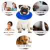 Inflatable Pet Collar dog collar Anti-bite Neck Elizabethan Collar Cute Cat Dog Puppy Neck Protective Circle Collar For Small Large Dogs - Blue - S