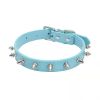 Anti-Bit Pet Necklace; Durable Dog Rivet Collar For Puppy; Pet Supplies - Blue - XL