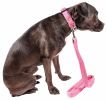 Pet Life 'Aero Mesh' 2-In-1 Dual Sided Comfortable And Breathable Adjustable Mesh Dog Leash-Collar - Pink - Large