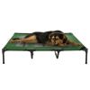 Elevated Dog Bed ‚Äì Indoor/Outdoor Dog Cot or Puppy Bed for Pets up to 110lbs by Petmaker (Green) - Green