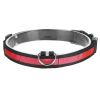 LED Dog Collar USB Rechargeable Adjustable Dog Safety Collar Night Safety Flashing Luminous Light up Collar - Red - S