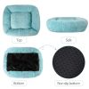 Soft Plush Orthopedic Pet Bed Slepping Mat Cushion for Small Large Dog Cat - Blue - XS ( 17 x 14 x 8 in )