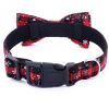 Christmas Dog Collar Snowflake Dog Collar - Red - XS