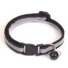 Nylon Collar Reflective With Small Bell For Dog & Cat; Dog Collar; Adjustable dog collar - Black - Adjustment: 19-32cm