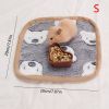 Warming Pet Pad Cartoon Paw Print Cat Warm Bed Plush Sleeping Pad For Small Puppy Dogs Kitten - S