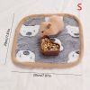 Warming Pet Pad Cartoon Paw Print Cat Warm Bed Plush Sleeping Pad For Small Puppy Dogs Kitten - M