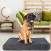 Dog Bed Soft Plush Cushion Cozy Warm Pet Crate Mat Dog Carpet Mattress with Long Plush for S M Dogs - XL