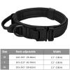 Tactical Pet Collar; Dog Collar With Handle; Military Heavy Duty Dog Collars For Medium Large Dogs - Khaki - M