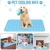 Cool Pad Cushion Dog Cat Puppy Blanket For Summer Sleeping Bed  Pet Cooling Mat - Blue - XL