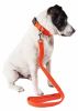 Pet Life 'Aero Mesh' 2-In-1 Dual Sided Comfortable And Breathable Adjustable Mesh Dog Leash-Collar - Orange - Medium