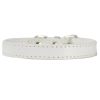 Pet Supplies Dog Collar Alloy Buckle Dog Chain Cat Necklace Size Adjustable for Small and Medium-sized Dog Collars Dog Supplies - white - 25cm