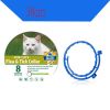 Boxed Anti Flea And Tick Dog Collar Dog Antiparasitic Collar Cat Mosquitoes Insect Repellent Retractable Deworming Pet Accessories - blue - 38cm