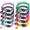 Pet Collar For Dog & Cat; Reflective Cat Collar With Bell; Dog Collar With Cartoon Cat Head - Reflective Purple