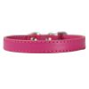 Pet Supplies Dog Collar Alloy Buckle Dog Chain Cat Necklace Size Adjustable for Small and Medium-sized Dog Collars Dog Supplies - rose red - 30cm