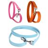 PU Leather Cat Dog Leash Soft Walking Dog Collar Leash Running Training Dog Harness Lead Leash Puppy Pet Small Dog Leash Belt - Rose - 1.5x120cm