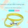 PU Leather Cat Dog Leash Soft Walking Dog Collar Leash Running Training Dog Harness Lead Leash Puppy Pet Small Dog Leash Belt - Gold - 1.5x120cm