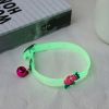 1 Pcs Pet Glowing Collars with Bells Glow At Night Dogs Cats Necklace Light Luminous Neck Ring Accessories - as the picture