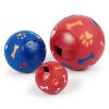 Food Dispensing Dog Toys; Pet Ball Toys; Rubber Slow Feeder Dog Puzzle Toys; Dog Treat Balls - Red - S