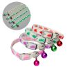 1 Pcs Pet Glowing Collars with Bells Glow At Night Dogs Cats Necklace Light Luminous Neck Ring Accessories - as the picture