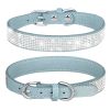 Pet Collar Shiny Artificial Rhinestone Dog Collar For Puppy And Cat; Microfiber Cat Collar - black - XS