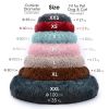 Soft Dog Bed Cat Beds Cat Sleeping Plush Mat Cushion Kitten Nest Sofa Kennel For Puppy Colorful Fluffy Warm Comfortable Pet Bed - pink - 60cm