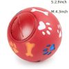 Food Dispensing Dog Toys; Pet Ball Toys; Rubber Slow Feeder Dog Puzzle Toys; Dog Treat Balls - Blue - S