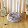 Soft Dog Bed Cat Beds Cat Sleeping Plush Mat Cushion Kitten Nest Sofa Kennel For Puppy Colorful Fluffy Warm Comfortable Pet Bed - grey - 60cm