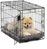 Dog Plush Bed Comfortable Crate Bed Washable Bed Kennel Pad Fit for Pet Cage - Brown - S