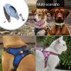 Cross-border new dog collar airtag locator anti-lost pet collar; Pet Collar with AirTag Case Holder - Camouflage blue collar set - Size L: 3.0 * 43-50