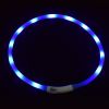 Pet's LED Collar With USB Rechargeable Glowing Lighted Up & Cuttable Waterproof Safety For Dogs - Violets - One-size