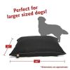 Super Value Machine Washable Pet Dog Bed, Large, Black - Black