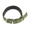 Pet Collar Simple Solid Color Dog Collar Leather Lining Adjustable Small Dog Collar Bichon Labrador Medium To Large Dog Collar - green - 1.5cm*40cm