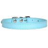 Pet Supplies Dog Collar Alloy Buckle Dog Chain Cat Necklace Size Adjustable for Small and Medium-sized Dog Collars Dog Supplies - blue - 25cm