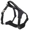 Pet Life 'Geo-prene' 2-in-1 Shock Absorbing Neoprene Padded Reflective Dog Leash and Harness - Black - Large