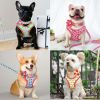 Custom Printed Dog Collar Leash Set Personalized Pet Dog Collar - L - Black