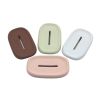 Soap Holder 2-in-1 Silicone + Soft Bath Brush Soap Box for Home Travel Soap Dish Bathroom Accessories - Green