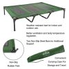 Elevated Dog Bed ‚Äì Indoor/Outdoor Dog Cot or Puppy Bed for Pets up to 110lbs by Petmaker (Green) - Green