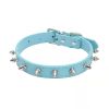 Anti-Bit Pet Necklace; Durable Dog Rivet Collar For Puppy; Pet Supplies - Blue - S