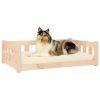 Dog Bed 37.6"x25.8"x11" Solid Wood Pine - Brown