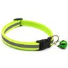 Nylon Collar Reflective With Small Bell For Dog & Cat; Dog Collar; Adjustable dog collar - Fluorescent Green - Adjustment: 19-32cm