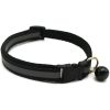 Small Pet Color Buckle Reflective Collars 1.0 Patch Bells Dog Collar Safety Adjustable For Cats Puppy Night Outdoor Supplies - Black - 19x32CM