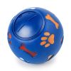 Food Dispensing Dog Toys; Pet Ball Toys; Rubber Slow Feeder Dog Puzzle Toys; Dog Treat Balls - Blue - S